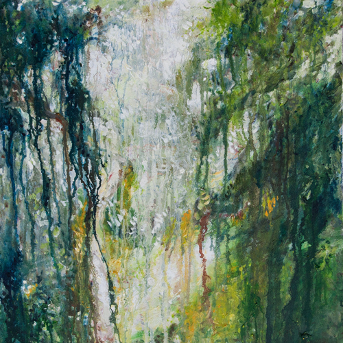 Drei Waldlichtungen Drei Waldlichtungen. Öl auf Leinwand.